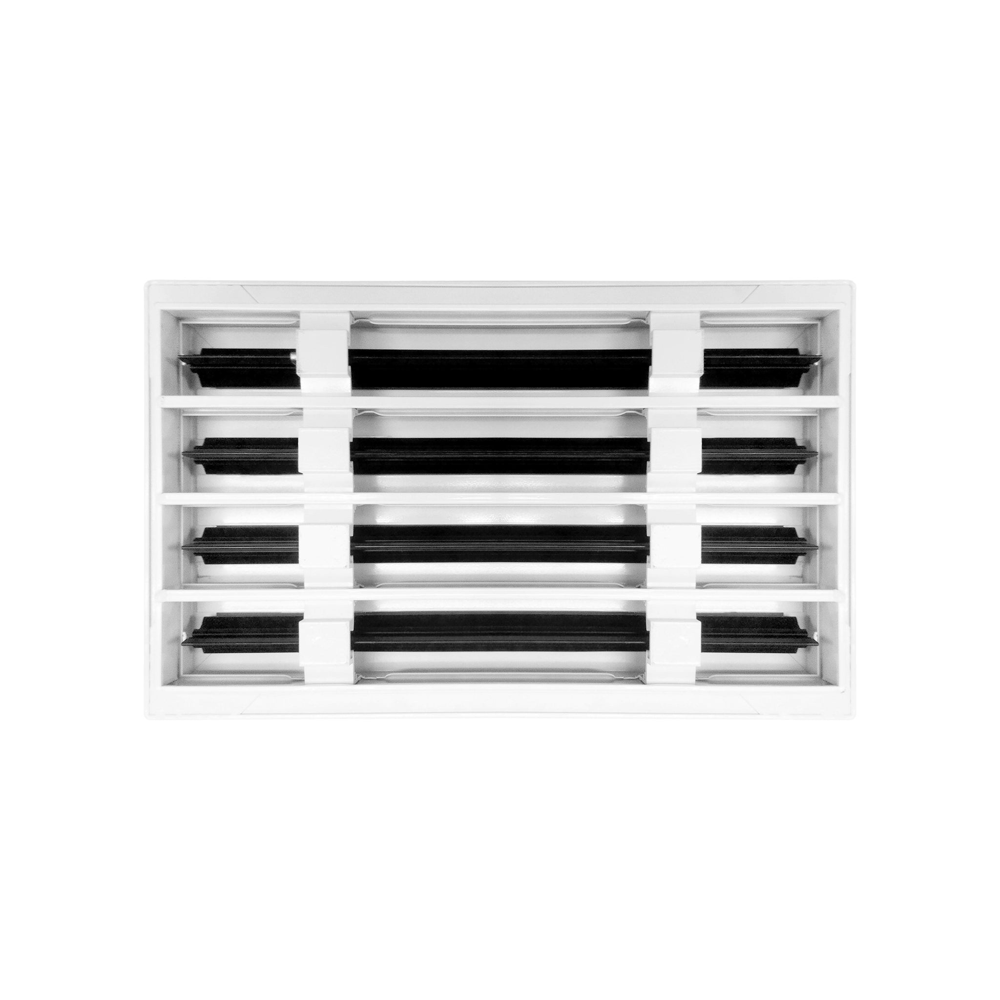 BUILDMART Moderne AC-Lüftungsgitter – Schwarz, 14x10 Zoll, Aus Aluminium, Für Decke, Wand & Boden