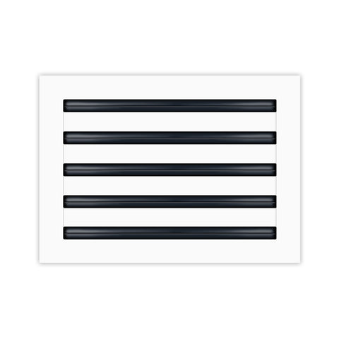 BUILDMART - 16x10 White Modern AC Vent Cover - Decorative Air Vent - Standard Linear Slot Diffuser - Register Grille for Ceiling, Walls & Floors - Texas Buildmart