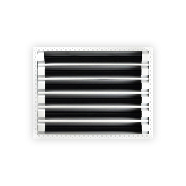 BUILDMART - 16x12 MUD-IN Air Vent Cover - Drywall MUD IN White Air Vent - MUD Linear Slot Diffuser - Register Grille for Ceiling and Walls - Texas Buildmart