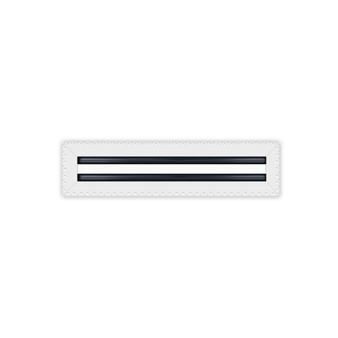 BUILDMART - 16x4 MUD-IN Air Vent Cover - Drywall MUD IN White Air Vent - MUD Linear Slot Diffuser - Register Grille for Ceiling and Walls - Texas Buildmart