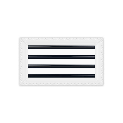 BUILDMART - 16x8 MUD-IN Air Vent Cover - Drywall MUD IN White Air Vent - MUD Linear Slot Diffuser - Register Grille for Ceiling and Walls - Texas Buildmart