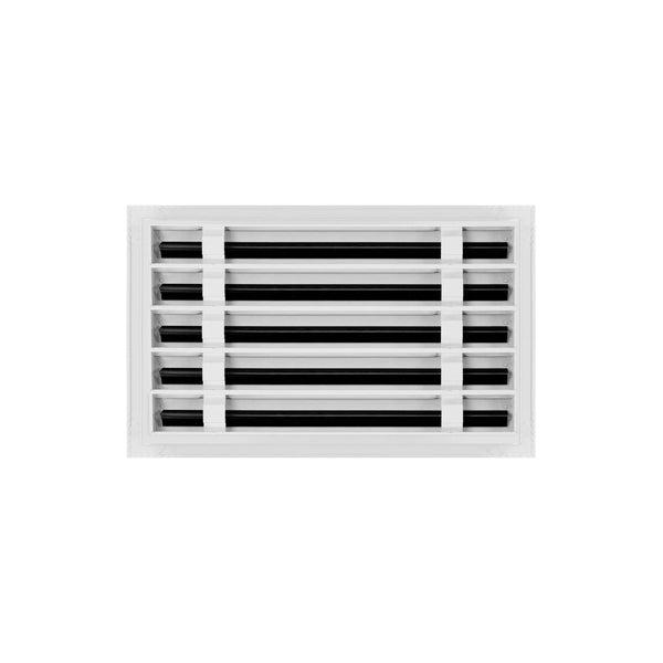 Back of 16x10 Modern Air Vent Cover White - 16x10 Standard Linear Slot Diffuser White - Texas Buildmart
