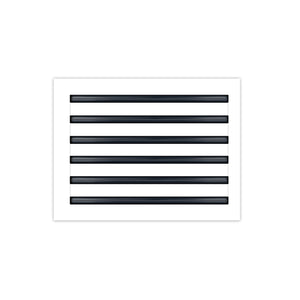 BUILDMART - 16x12 White Modern AC Vent Cover - Decorative Air Vent - Standard Linear Slot Diffuser - Register Grille for Ceiling, Walls & Floors - Texas Buildmart