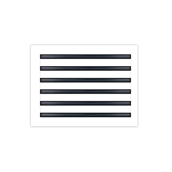 BUILDMART - 16x12 White Modern AC Vent Cover - Decorative Air Vent - Standard Linear Slot Diffuser - Register Grille for Ceiling, Walls & Floors - Texas Buildmart
