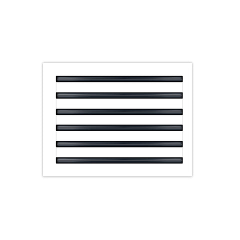 BUILDMART - 16x12 White Modern AC Vent Cover - Decorative Air Vent - Standard Linear Slot Diffuser - Register Grille for Ceiling, Walls & Floors - Texas Buildmart