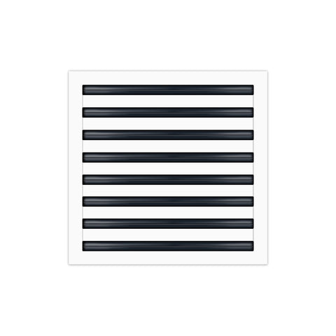 BUILDMART - 16x16 White Modern AC Vent Cover - Decorative Air Vent - Standard Linear Slot Diffuser - Register Grille for Ceiling, Walls & Floors - Texas Buildmart