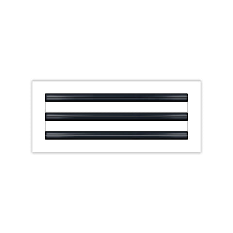 BUILDMART - 16x6 White Modern AC Vent Cover - Decorative Air Vent - Standard Linear Slot Diffuser - Register Grille for Ceiling, Walls & Floors - Texas Buildmart