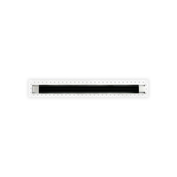 BUILDMART - 18" MUD-IN Linear Slot Diffuser - 1 Slot - Air Vent Cover - Drywall MUD IN White Air Vent - MUD Linear Slot Diffuser - Register Grille for Ceiling and Walls - Texas Buildmart