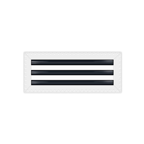 BUILDMART - 18-Inch MUD-IN Linear Slot Diffuser - 3 Slot - Air Vent Cover - Drywall MUD IN White Air Vent - MUD Linear Slot Diffuser - Register Grille for Ceiling and Walls - Texas Buildmart