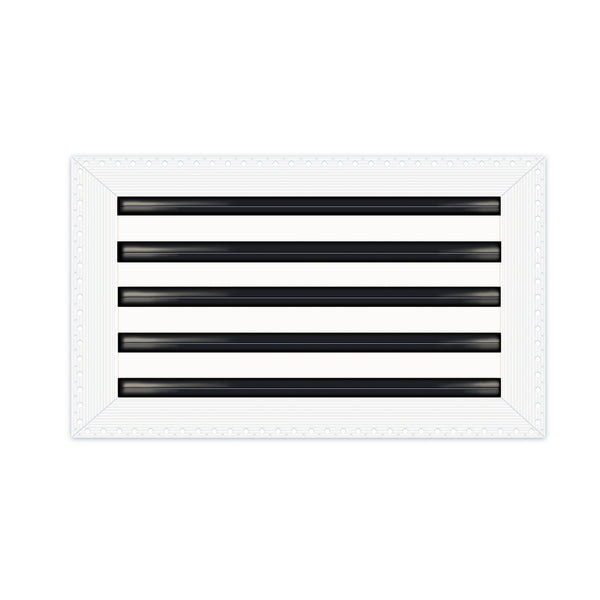 BUILDMART - 18x10 MUD-IN Air Vent Cover - Drywall MUD IN White Air Vent - MUD Linear Slot Diffuser - Register Grille for Ceiling and Walls - Texas Buildmart