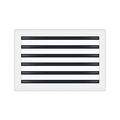 BUILDMART - 18x12 MUD-IN Air Vent Cover - Drywall MUD IN White Air Vent - MUD Linear Slot Diffuser - Register Grille for Ceiling and Walls - Texas Buildmart