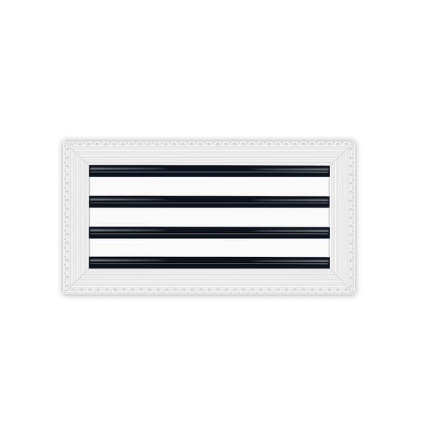 BUILDMART - 18x8 MUD-IN Air Vent Cover - Drywall MUD IN White Air Vent - MUD Linear Slot Diffuser - Register Grille for Ceiling and Walls - Texas Buildmart