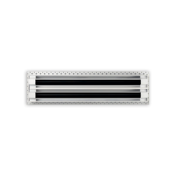 BUILDMART - 18x4 MUD-IN Air Vent Cover - Drywall MUD IN White Air Vent - MUD Linear Slot Diffuser - Register Grille for Ceiling and Walls - Texas Buildmart