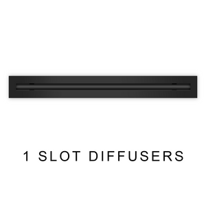 black 1 slot linear diffusers category