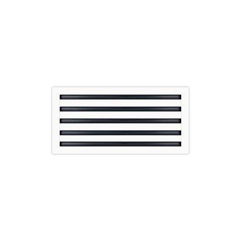 BUILDMART - 20x10 White Modern AC Vent Cover - Decorative Air Vent - Standard Linear Slot Diffuser - Register Grille for Ceiling, Walls & Floors - Texas Buildmart