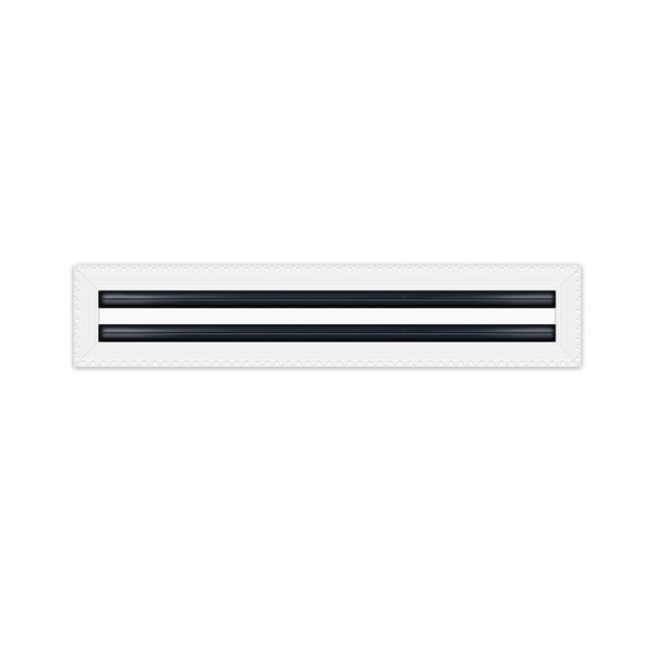 BUILDMART - 20x4 MUD-IN Air Vent Cover - Drywall MUD IN White Air Vent - MUD Linear Slot Diffuser - Register Grille for Ceiling and Walls - Texas Buildmart