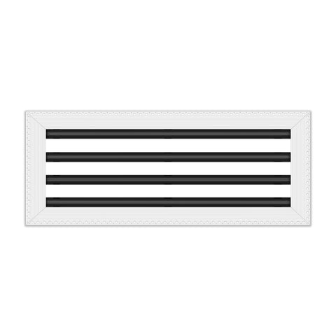 BUILDMART - 20x8 MUD-IN Air Vent Cover - Drywall MUD IN White Air Vent - MUD Linear Slot Diffuser - Register Grille for Ceiling and Walls - Texas Buildmart