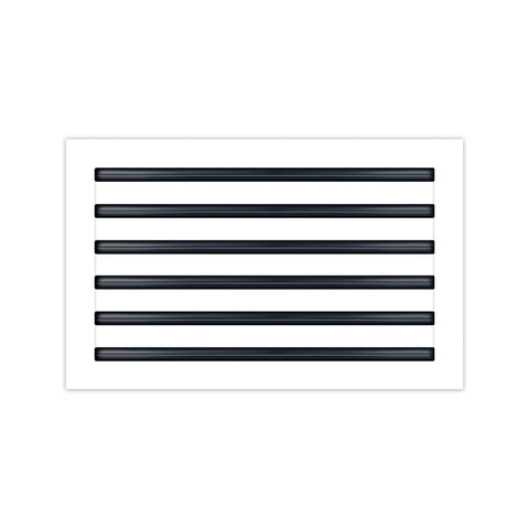 BUILDMART - 20x12 White Modern AC Vent Cover - Decorative Air Vent - Standard Linear Slot Diffuser - Register Grille for Ceiling, Walls & Floors - Texas Buildmart