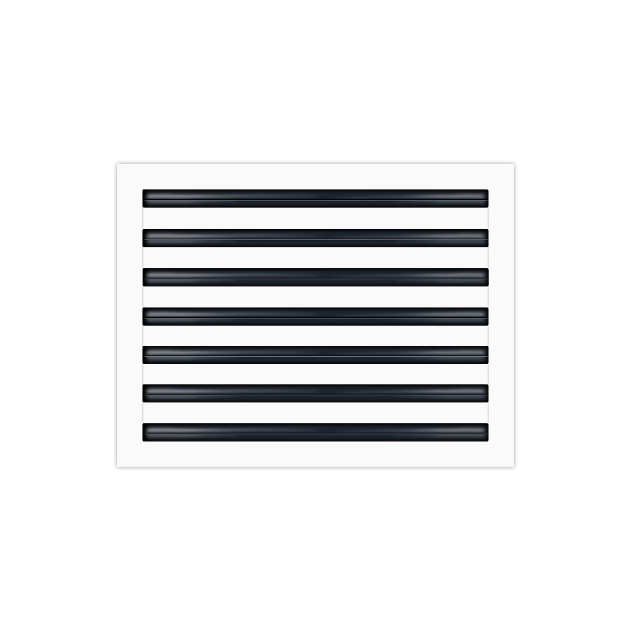 BUILDMART - 20x14 White Modern AC Vent Cover - Decorative Air Vent - Standard Linear Slot Diffuser - Register Grille for Ceiling, Walls & Floors - Texas Buildmart