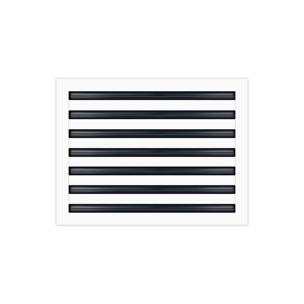 BUILDMART - 20x14 White Modern AC Vent Cover - Decorative Air Vent - Standard Linear Slot Diffuser - Register Grille for Ceiling, Walls & Floors - Texas Buildmart