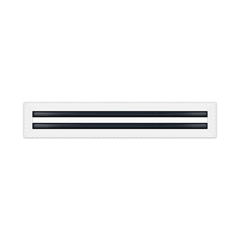 BUILDMART - 22x4 MUD-IN Air Vent Cover - Drywall MUD IN White Air Vent - MUD Linear Slot Diffuser - Register Grille for Ceiling and Walls - Texas Buildmart