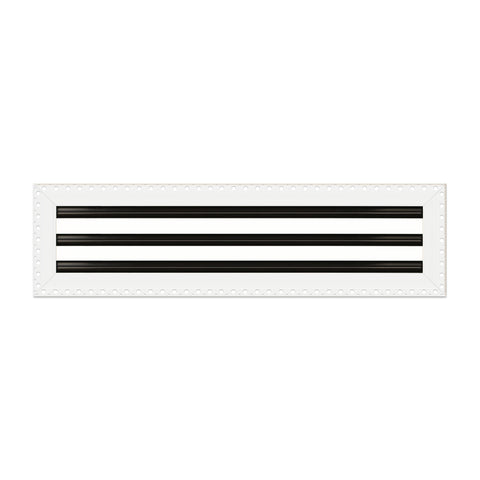 BUILDMART - 22x6 MUD-IN Air Vent Cover - Drywall MUD IN White Air Vent - MUD Linear Slot Diffuser - Register Grille for Ceiling and Walls - Texas Buildmart
