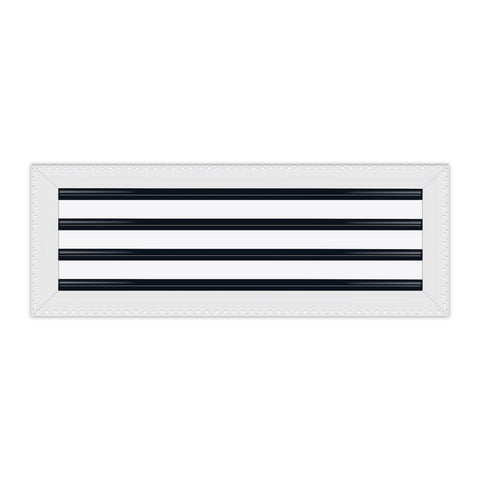 BUILDMART - 22x8 MUD-IN Air Vent Cover - Drywall MUD IN White Air Vent - MUD Linear Slot Diffuser - Register Grille for Ceiling and Walls - Texas Buildmart