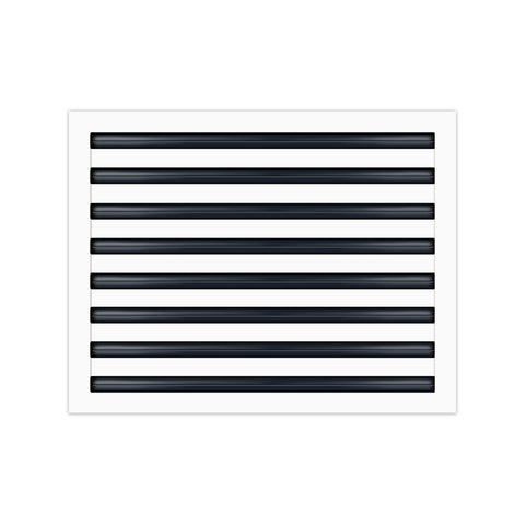 BUILDMART - 22x16 White Modern AC Vent Cover - Decorative Air Vent - Standard Linear Slot Diffuser - Register Grille for Ceiling, Walls & Floors - Texas Buildmart