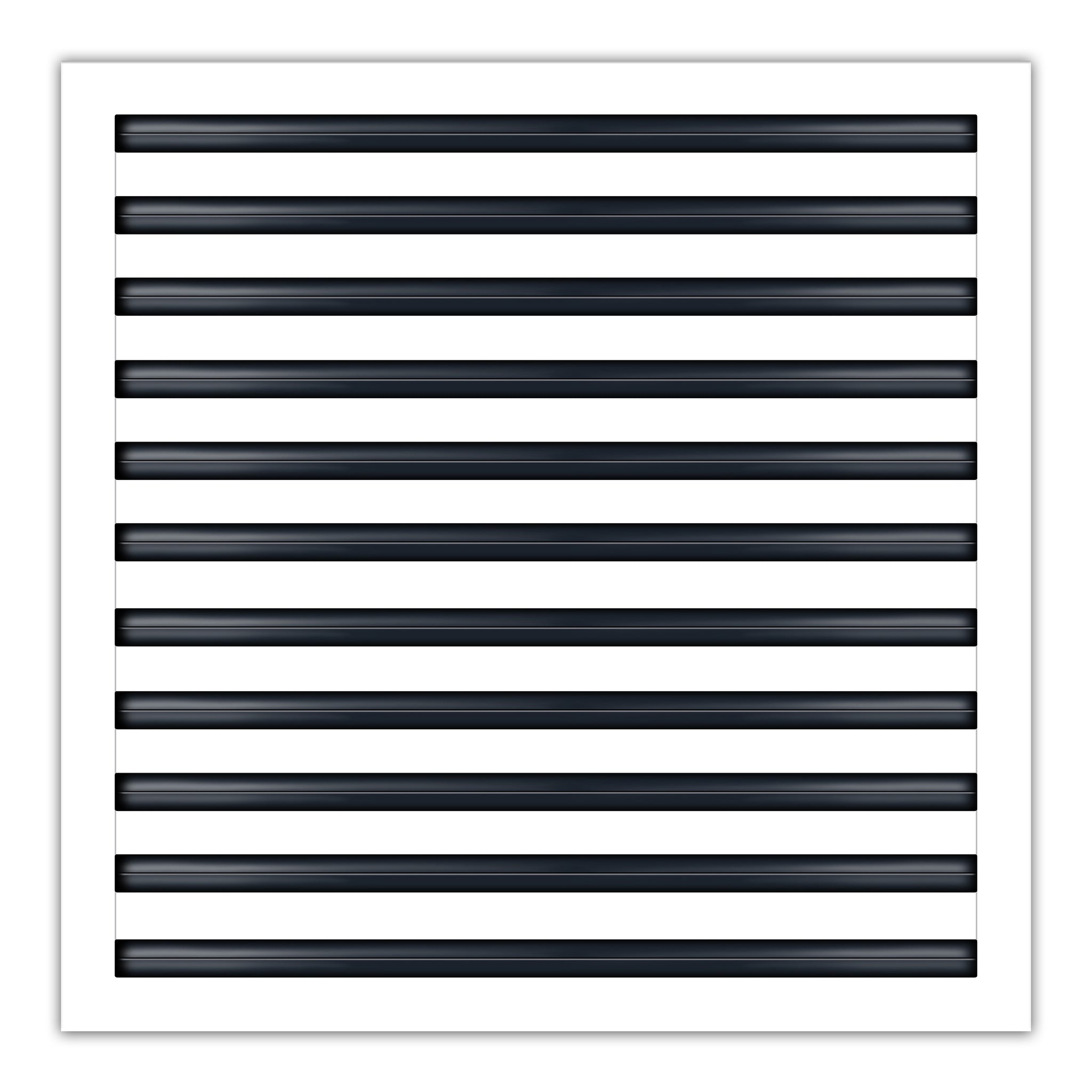 BUILDMART - 22x22 White Modern AC Vent Cover - Decorative Air Vent - Standard Linear Slot Diffuser - Register Grille for Ceiling, Walls & Floors - Texas Buildmart