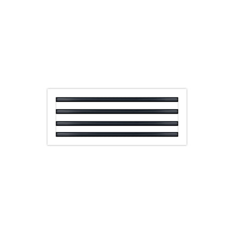 BUILDMART - 22x8 White Modern AC Vent Cover - Decorative Air Vent - Standard Linear Slot Diffuser - Register Grille for Ceiling, Walls & Floors - Texas Buildmart