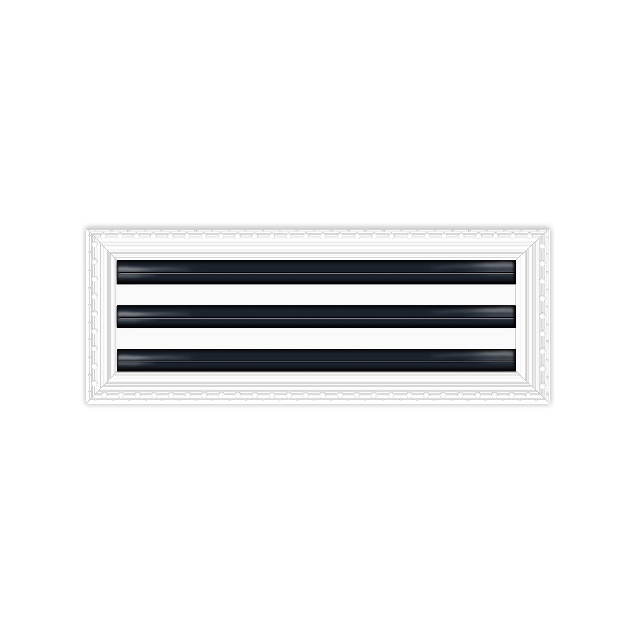 BUILDMART - 24" Linear Slot Diffuser - 3 Slot - MUD-IN Air Vent Cover - Drywall MUD IN White Air Vent - MUD Linear Slot Diffuser - Register Grille for Ceiling and Walls - Texas Buildmart