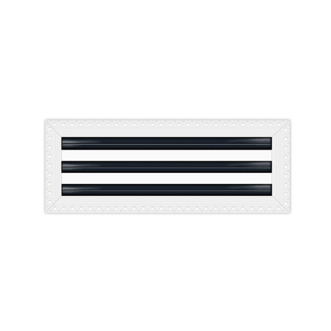BUILDMART - 24" Linear Slot Diffuser - 3 Slot - MUD-IN Air Vent Cover - Drywall MUD IN White Air Vent - MUD Linear Slot Diffuser - Register Grille for Ceiling and Walls - Texas Buildmart