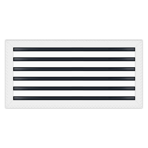 BUILDMART - 24x12 MUD-IN Air Vent Cover - Drywall MUD IN White Air Vent - MUD Linear Slot Diffuser - Register Grille for Ceiling and Walls - Texas Buildmart