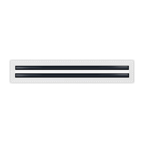 BUILDMART - 24x4 MUD-IN Air Vent Cover - Drywall MUD IN White Air Vent - MUD Linear Slot Diffuser - Register Grille for Ceiling and Walls - Texas Buildmart