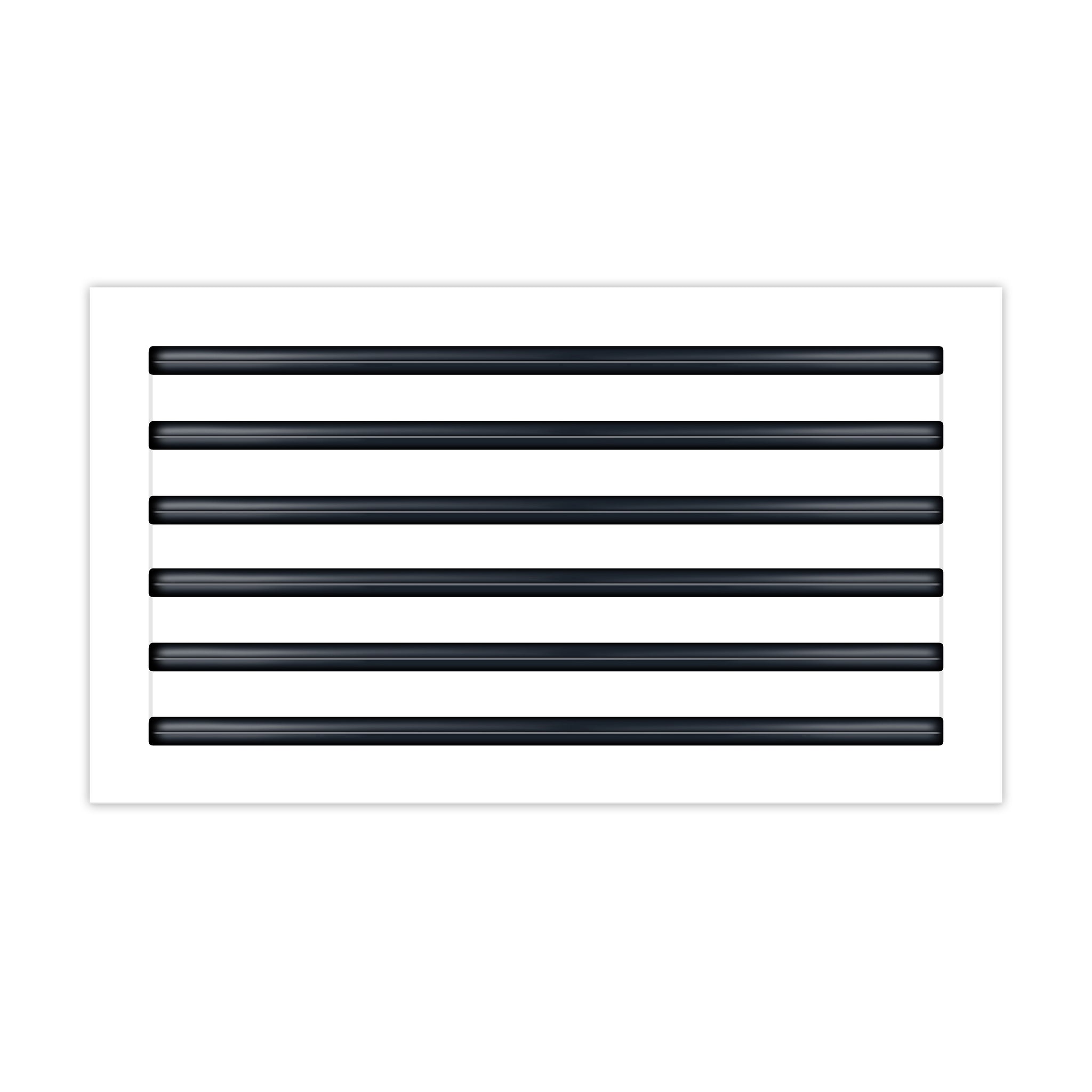 BUILDMART - 24x12 White Modern AC Vent Cover - Decorative Air Vent - Standard Linear Slot Diffuser - Register Grille for Ceiling, Walls & Floors - Texas Buildmart