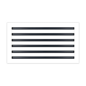 BUILDMART - 24x12 White Modern AC Vent Cover - Decorative Air Vent - Standard Linear Slot Diffuser - Register Grille for Ceiling, Walls & Floors - Texas Buildmart