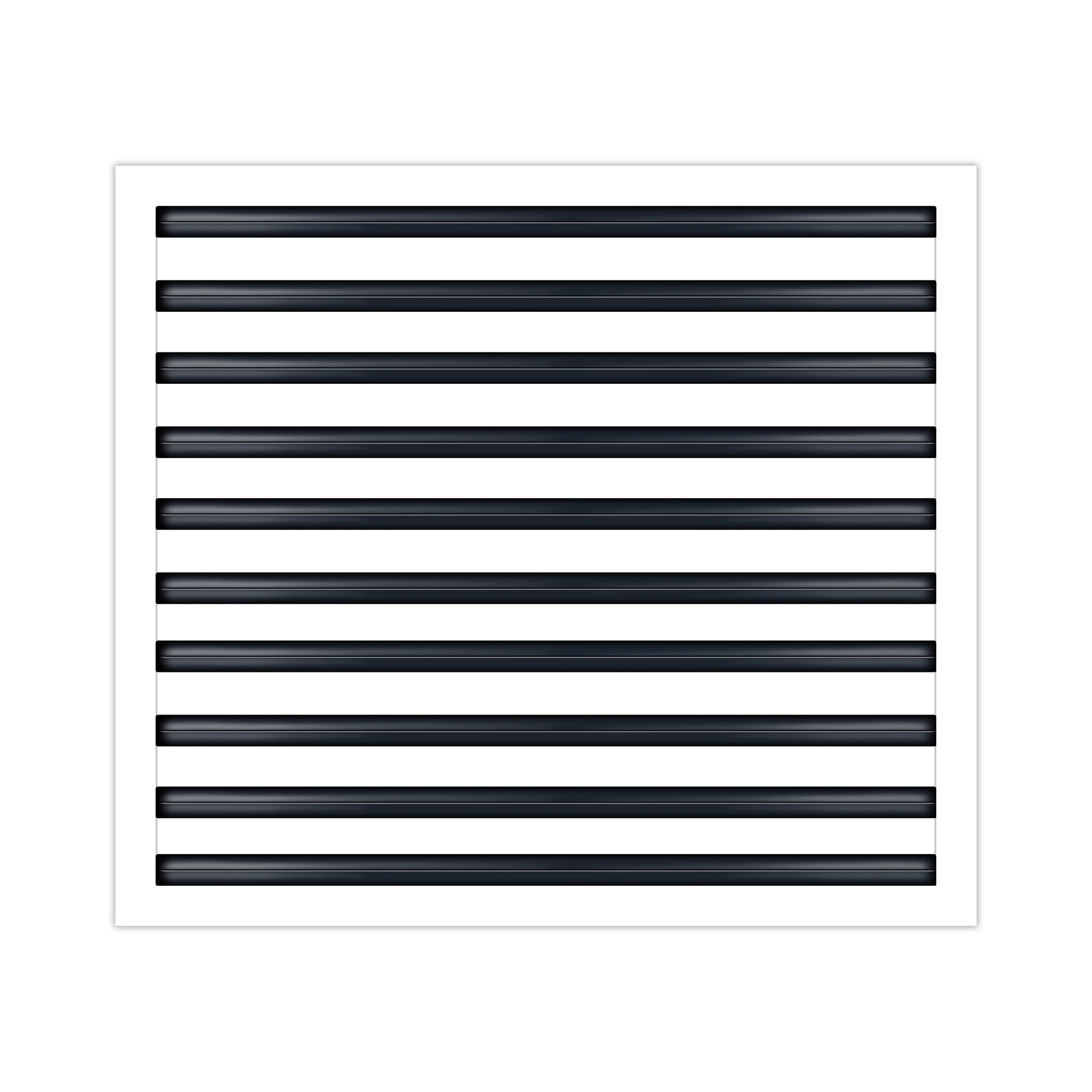 BUILDMART - 24x20 White Modern AC Vent Cover - Decorative Air Vent - Standard Linear Slot Diffuser - Register Grille for Ceiling, Walls & Floors - Texas Buildmart