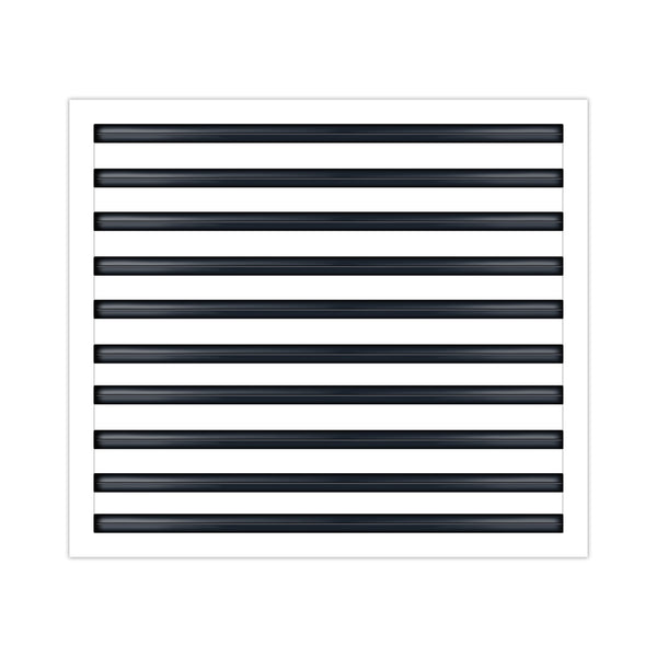 BUILDMART - 24x20 White Modern AC Vent Cover - Decorative Air Vent - Standard Linear Slot Diffuser - Register Grille for Ceiling, Walls & Floors - Texas Buildmart