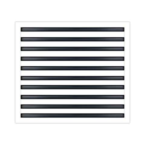 BUILDMART - 24x20 White Modern AC Vent Cover - Decorative Air Vent - Standard Linear Slot Diffuser - Register Grille for Ceiling, Walls & Floors - Texas Buildmart