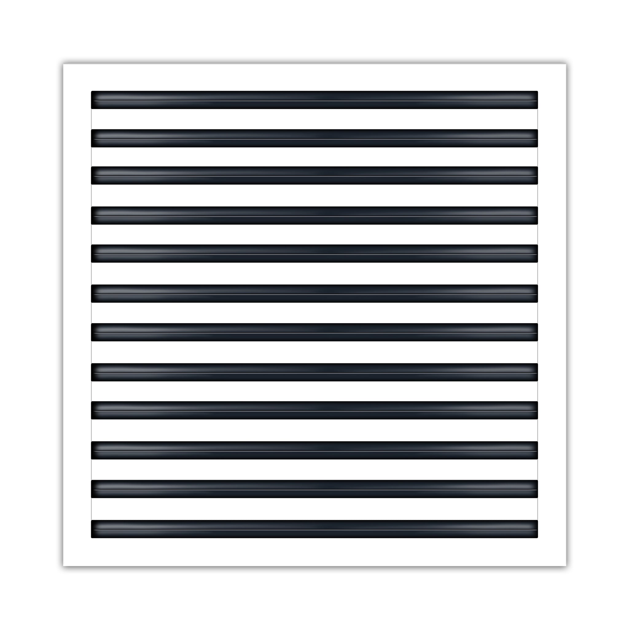 BUILDMART - 24x24 White Modern AC Vent Cover - Decorative Air Vent - Standard Linear Slot Diffuser - Register Grille for Ceiling, Walls & Floors - Texas Buildmart