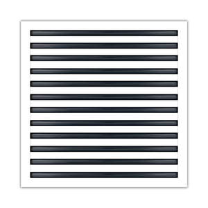 BUILDMART - 24x24 White Modern AC Vent Cover - Decorative Air Vent - Standard Linear Slot Diffuser - Register Grille for Ceiling, Walls & Floors - Texas Buildmart