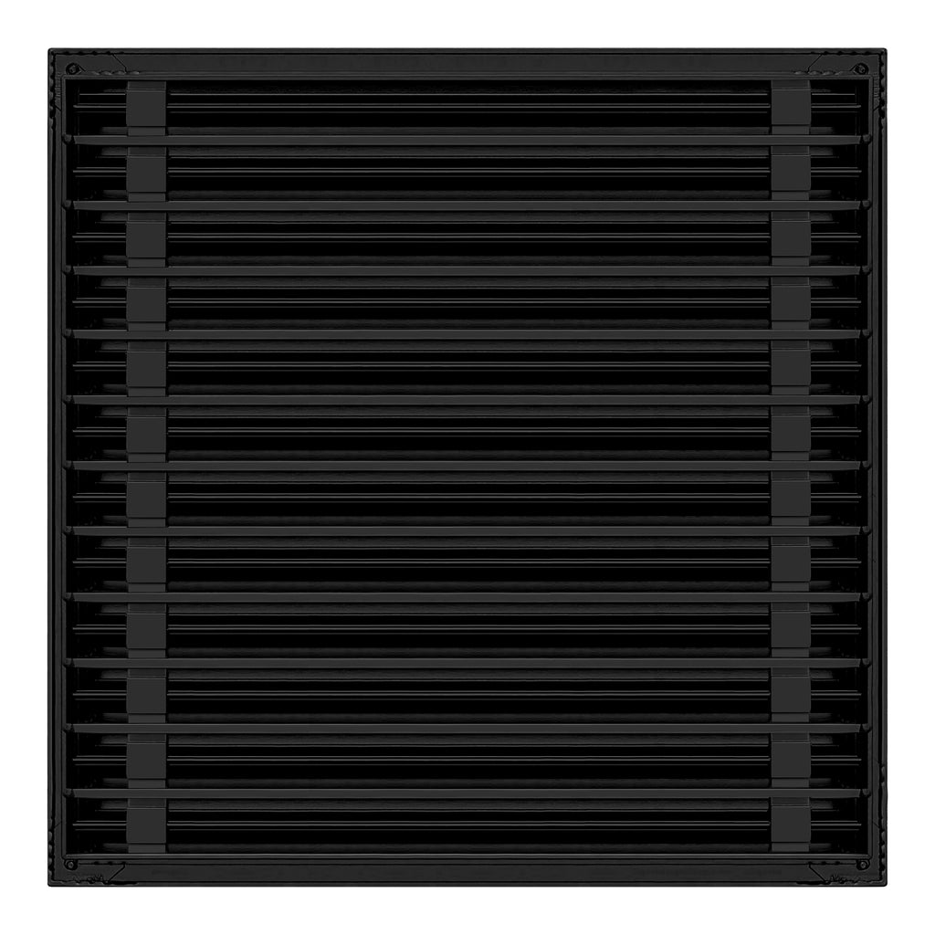 BUILDMART - 24x4 Modern AC Vent Cover - Decorative Black Air Vent - St