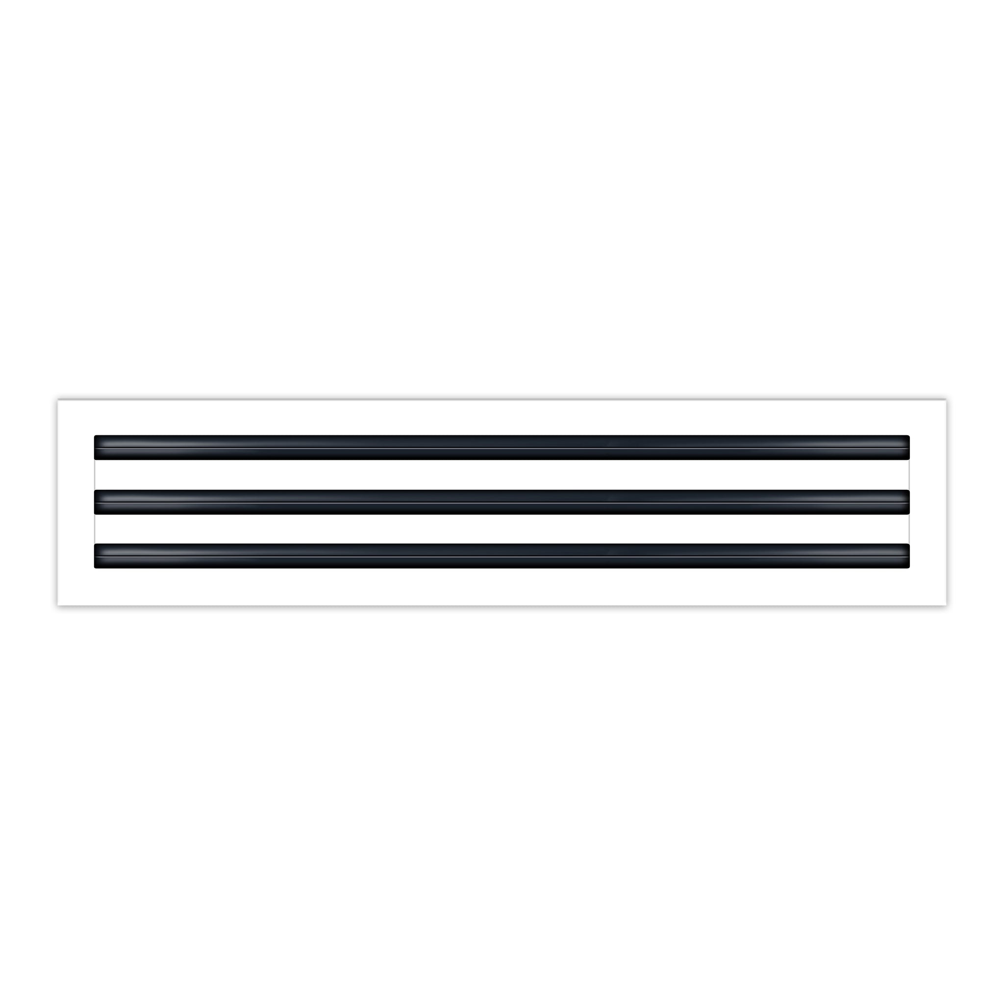 BUILDMART - 25x6 White Modern AC Vent Cover - Decorative Air Vent - Standard Linear Slot Diffuser - Register Grille for Ceiling, Walls & Floors - Texas Buildmart