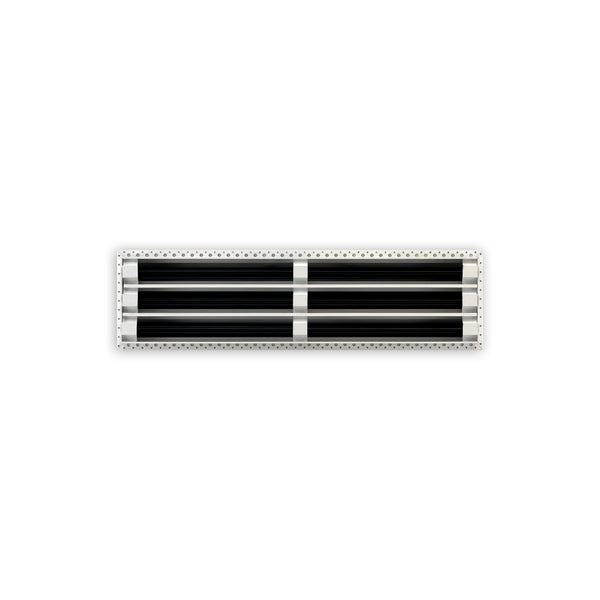 BUILDMART - 25x6 MUD-IN Air Vent Cover - Drywall MUD IN White Air Vent - MUD Linear Slot Diffuser - Register Grille for Ceiling and Walls - Texas Buildmart