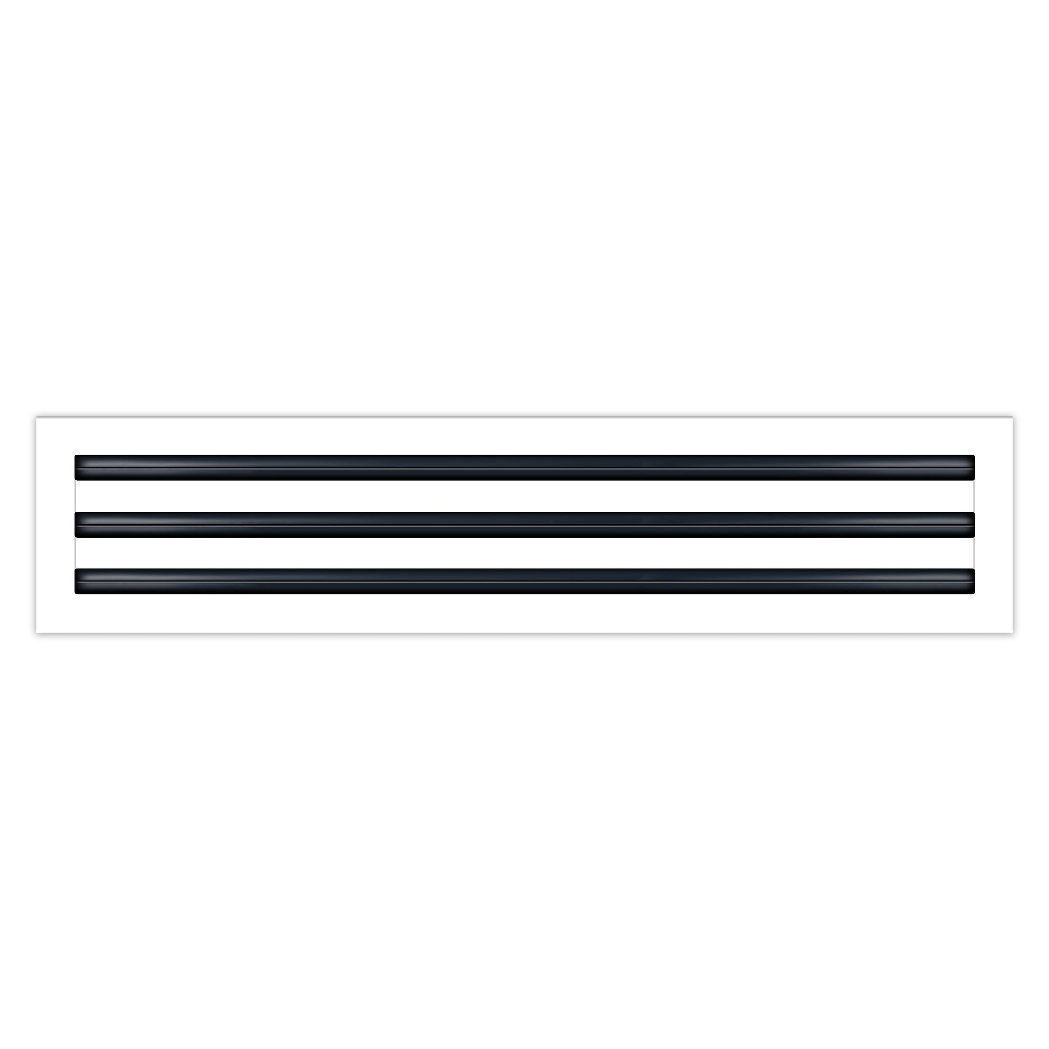 BUILDMART - 26x6 White Modern AC Vent Cover - Decorative Air Vent - Standard Linear Slot Diffuser - Register Grille for Ceiling, Walls & Floors - Texas Buildmart