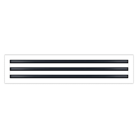 BUILDMART - 26x6 White Modern AC Vent Cover - Decorative Air Vent - Standard Linear Slot Diffuser - Register Grille for Ceiling, Walls & Floors - Texas Buildmart