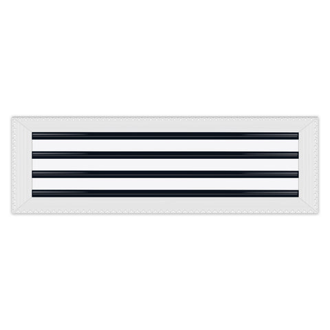 BUILDMART - 26x8 MUD-IN Air Vent Cover - Drywall MUD IN White Air Vent - MUD Linear Slot Diffuser - Register Grille for Ceiling and Walls - Texas Buildmart