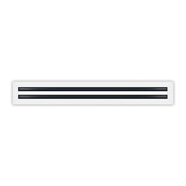 BUILDMART - 28x4 MUD-IN Air Vent Cover - Drywall MUD IN White Air Vent - MUD Linear Slot Diffuser - Register Grille for Ceiling and Walls - Texas Buildmart
