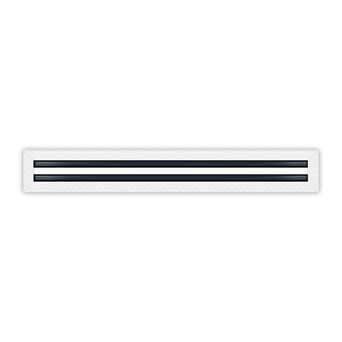 BUILDMART - 28x4 MUD-IN Air Vent Cover - Drywall MUD IN White Air Vent - MUD Linear Slot Diffuser - Register Grille for Ceiling and Walls - Texas Buildmart