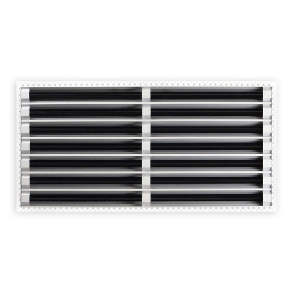 BUILDMART - 30x14 MUD-IN Air Vent Cover - Drywall MUD IN White Air Vent - MUD Linear Slot Diffuser - Register Grille for Ceiling and Walls - Texas Buildmart